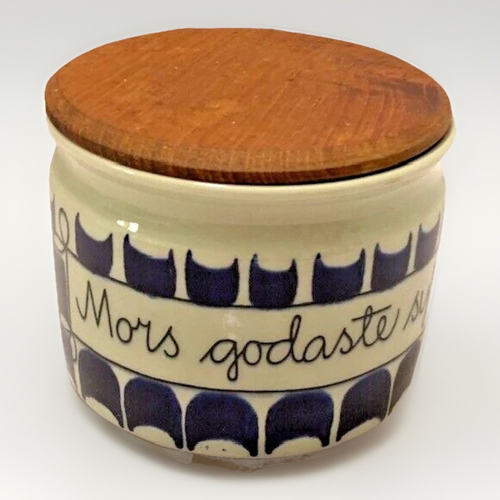 Rorstrand Marianne Westman Canister Lid Mors Godster sylt Mothers Best Jam Rare